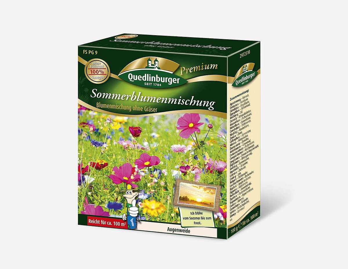 Sommerblumenmischung ohne Grser Mischung - Vertriebsgesellschaft  Quedlinburger Saatgut mbH